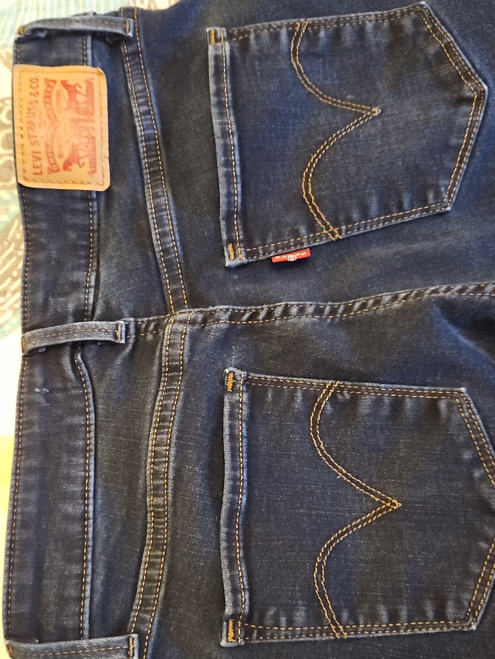 Levi's Indigo Blue Back Pocket Denim Jeans